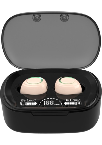 MD06 Tws Wiress Touch Dijital Ekran Bluetooth Kulaklık Siyah (Yurt Dışından)