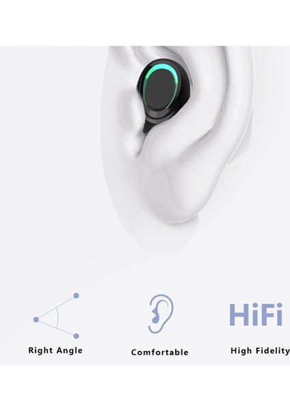 MD06 Tws Wiress Touch Dijital Ekran Bluetooth Kulaklık Siyah (Yurt Dışından)