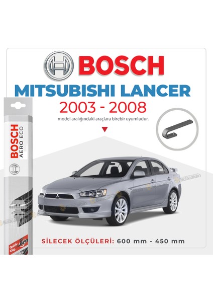 Mitsubishi Lancer Muz Silecek Takımı (2003-2008) Bosch Aeroeco