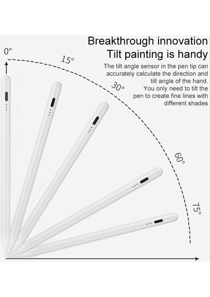 Ipad Beyaz Için Manyetik Anti-Mistouch Kapasitans Stylus (Yurt Dışından)