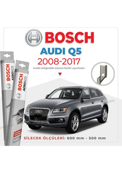 Audi Q5 Muz Silecek Takımı (2008-2017) Bosch Aeroeco fiyatları