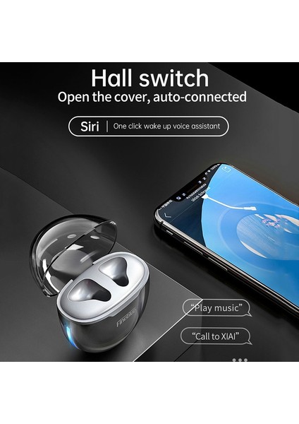 F-22PRO Tws Bluetooth Kulaklık Gri (Yurt Dışından)