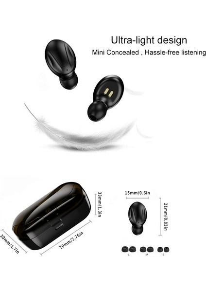 XG13 Tws Wiress Bluetooth Kulaklık Siyahı (Yurt Dışından) indirimleri