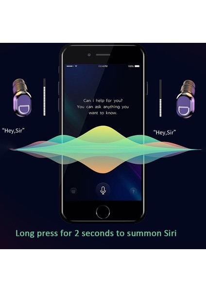 J21 Tws Mini Bluetooth Kulaklık Tek Kulak (Siyah) Siyah (Yurt Dışından)