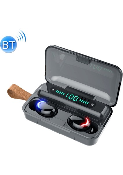 F9-5c Solunum Işığı + Dijital Ekran Bluetooth Kulaklı El Kayışı Siyah (Yurt Dışından) fiyatları
