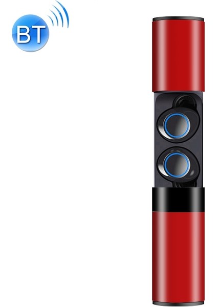 Çekmece Tip S2 Kulak-In Tws Bluetooth V5.0 Wiress Kulaklık Kırmızı (Yurt Dışından)