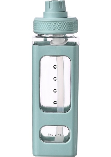 Adet Kare Spor Su Isıtıcısı, Renk: 700ML Mavi (Yurt Dışından)