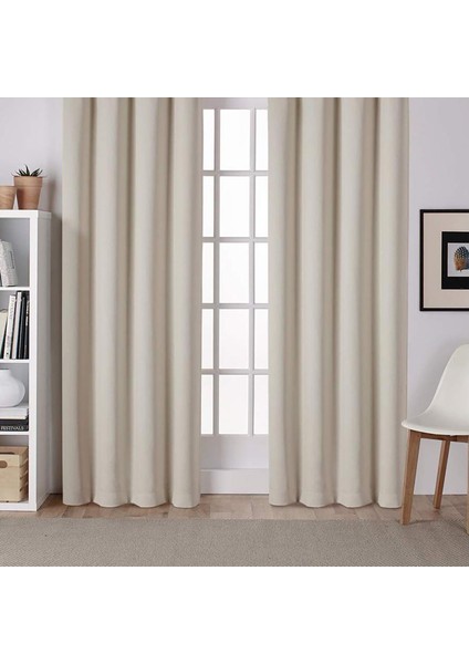 Atlas Saten Krem Güneşlik Perde 250X250
