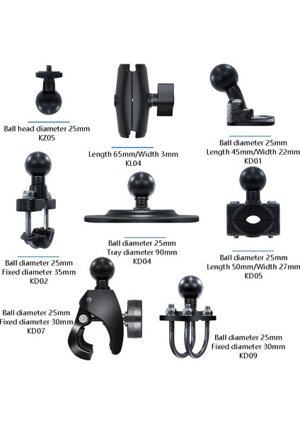 Kaydedici Braketi KZ05 + KL04 + KD02 (Yurt Dışından) modelleri
