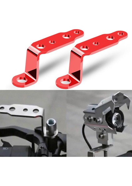 Adet Motosiklet Dikiz Ayna Lambası Braketi Siyah (Yurt Dışından)