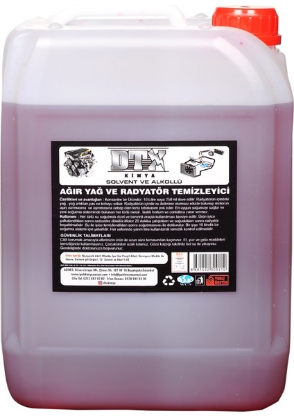 Solventli Radyatör ve Soğutma Sistemi Temizleyici 5l
