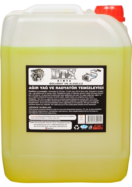 Solventli Radyatör ve Soğutma Sistemi Temizleyici 5l