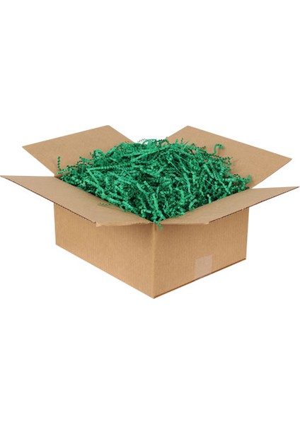 Zikzak Kırpık Kağıt Dolgu Malzemesi Koyu Yeşil 1 Kg