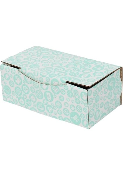 225x12x8 cm Turkuaz Desenli Kutu 25 Adet fiyatları