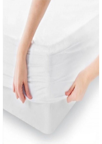 Sıvı Geçirmez Fitted Çift Kişilik Alez 220 x 200+30 cm Micro Kumaş
