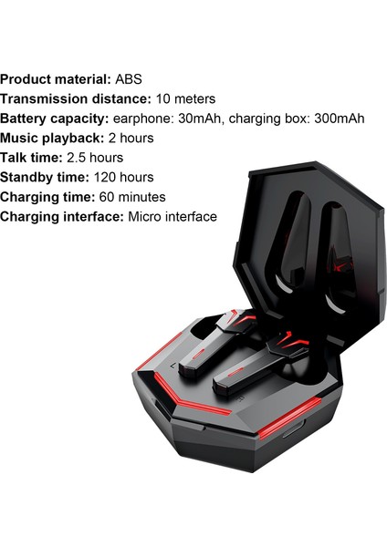 KS06 Bluetooth Uyumlu Su Geçirmez Stereo Kablosuz Kulaklık - Siyah (Yurt Dışından)