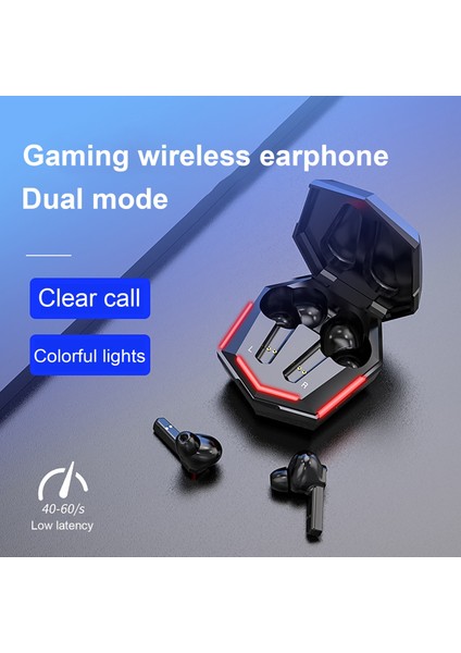KS06 Bluetooth Uyumlu Su Geçirmez Stereo Kablosuz Kulaklık - Siyah (Yurt Dışından)