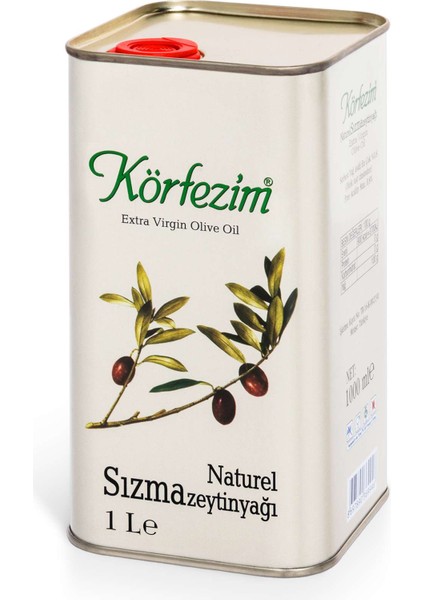 Naturel Sızma Soğuk Sıkım Zeytinyağı - 1 Lt (Teneke)