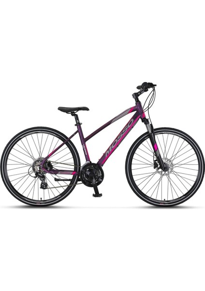 LEGARDA-2221-LSM-H Kadın Şehir Bisikleti 460H 28 Jant 21 Vites Mürdüm Pembe