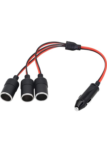 Araç Çakmaklık Çoklayıcı Splitter 1 Erkek 3 Dişi Çakmak Uzatma 12V-24V fiyatları