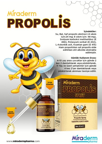 Propolis Sprey + Damla 20 ml