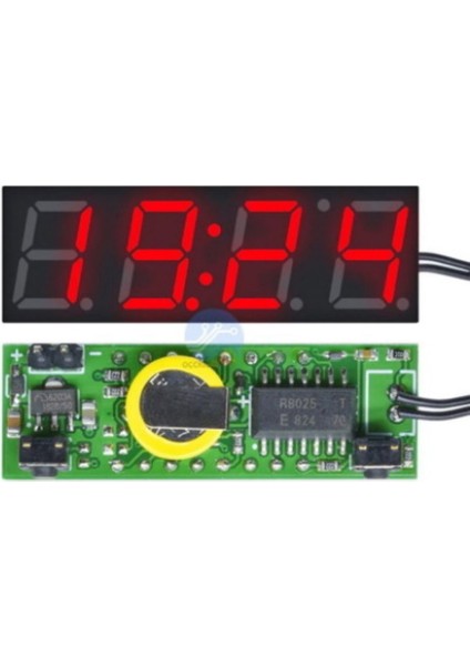 Sanec DS3231 Dijital Saat + Termometre + Voltmetre Modülü
