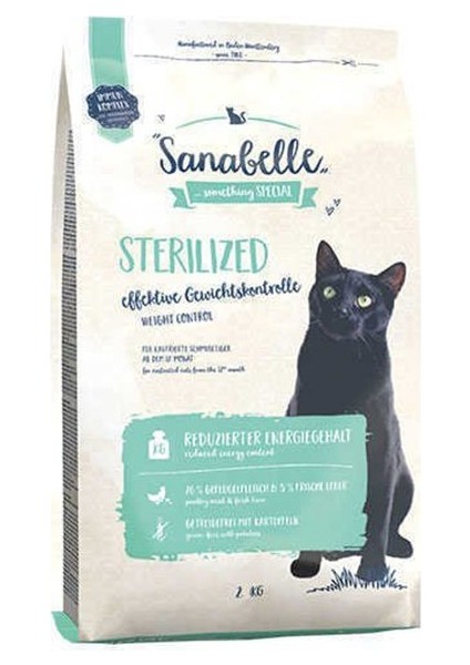 Sterilized Kısırlaştırılmış Tahılsız Kedi Maması 2 kg