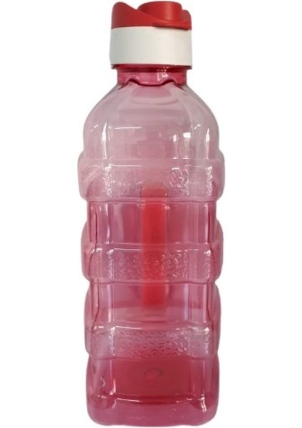 Kulplu Mini Damacana 1,6 Lt - Pratik Kapaklı Köşeli Kırmızı Renkli fiyatları