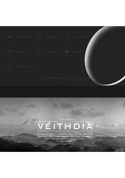 Veıthdıa Tasarımcı Bisiklete Binme Erkek Güneş Gözlüğü - Polarize UV400 Lens (Yurt Dışından) indirimleri