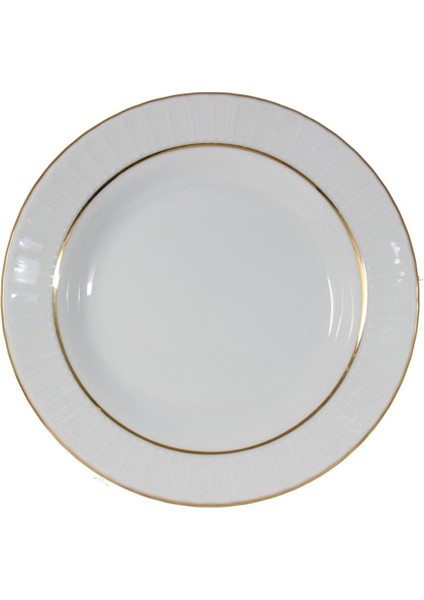 Sedef 25CM Düz Tabak Yaldızlı Yeni