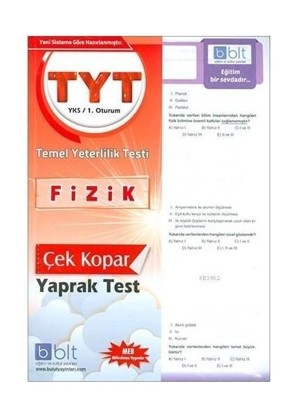 Tyt Fizik Yaprak Test