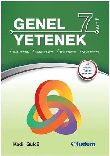 Tudem Yayınları 7. Sınıf Genel Yetenek Kitabı