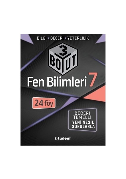 Tudem Yayınları 7. Sınıf Fen Bilimleri 3 Boyut