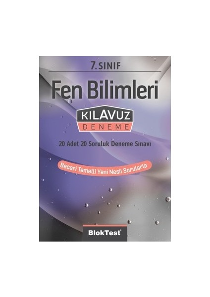 7. Sınıf Bloktest Fen Bilimleri Kılavuz Deneme