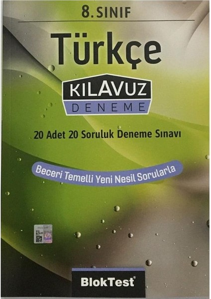 Tudem Yayınları 8. Sınıf Bloktest Türkçe Kılavuz Deneme