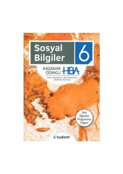 Tudem Yayınları 6. Sınıf Sosyal Bilgiler Kazanım Odaklı HBA