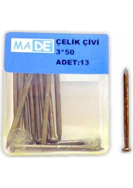 Made Çelik Çivi 3X50 ( 1 Kutu:13 Adet) St-48