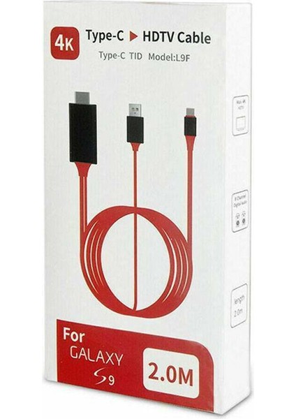 PM-6019 Th+Usb Type-C To Hdmı + USB 2 Metre Kablo
