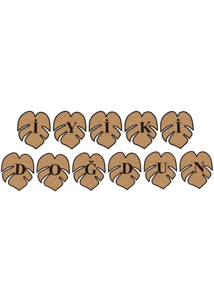 Flama Iyiki Doğdun Safari Yaprak Naturel Set 1 Adet modelleri