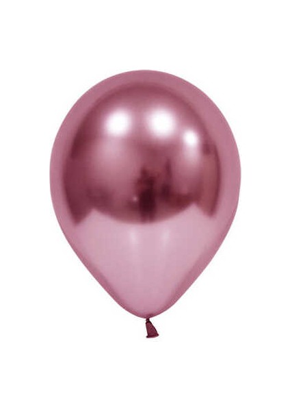 Balon Krom Parlak 10 Inc Pembe 50 Adet