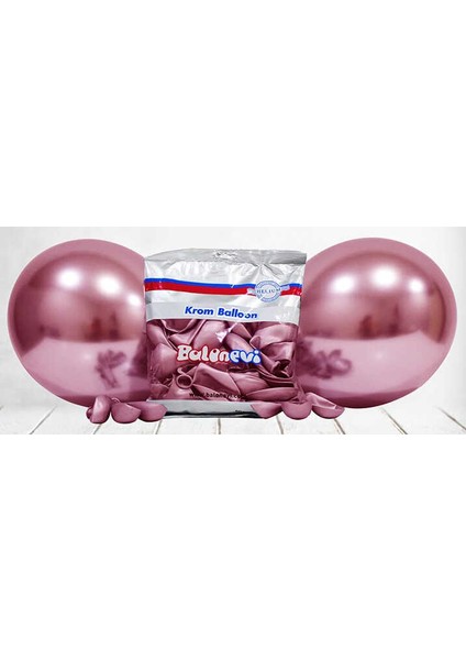 Balon Krom Parlak 10 Inc Pembe 50 Adet fiyatları
