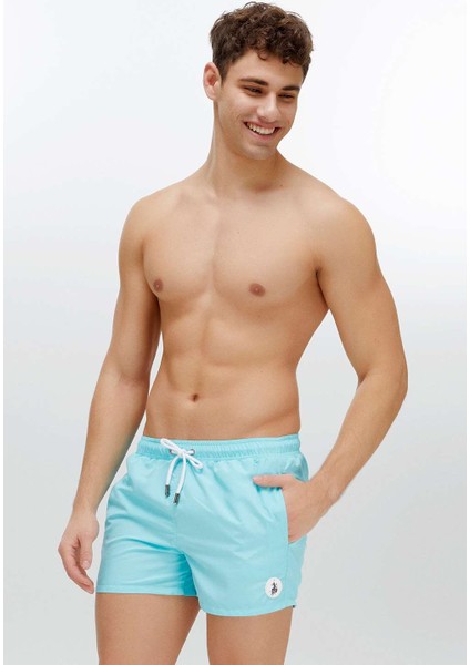 Erkek Mint Orta Boy Deniz Şortu 22006