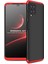 Galaxy M22 ile Uyumlu Kılıf Soft Hard Koruma Ays Siyah-Kırmızı 1