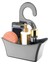 Çok Amaçlı Duş Banyo Sepeti Organizer - Gri TP583GR 1