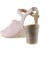 Pembe Deri Kadın Topuklu Sandalet 4