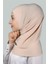 Hazır Türban Pratik Eşarp Tesettür Hijab - Namaz Örtüsü - Bej 3