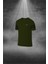 Erkek Haki Dri-Fit Kumaş Baskısız Yuvarlak Yaka Kısa Kol Tişört Şort Alt Üst Spor Takım (S-3xl) 2