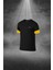 Erkek Siyah Dri-Fit Kumaş Baskısız Yuvarlak Yaka Kısa Kol Regular Tişört Şort Alt Üst Ikili Takım (S-3xl) 2