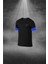 Erkek Siyah Dri-Fit Kumaş Sıfır Yaka Kısa Kol Konforlu Tişört Şort Alt Üst Takım (S-3xl) 2