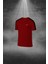 Erkek Bordo Dri-Fit Kumaş Cepli Baskısız Bisiklet Yaka Sporcu Tişört Şort Alt Üst Ikili Takım (S-3xl) 2
